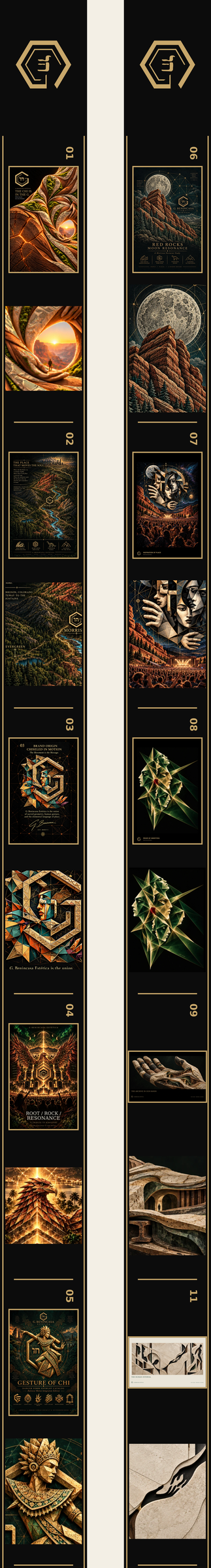 Pocket Exhibition — complete front artwork arranged as two flat strips. Not an assembled-product photograph.