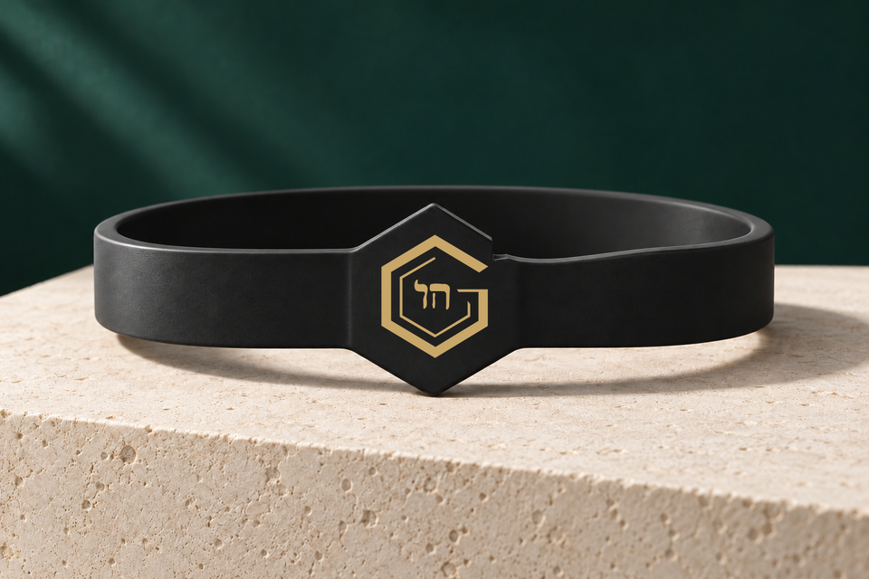 Integrated Crest Wristband & Practice Card — See The Good. — band. Earlier digital wristband concept. Finished material, sizing and production proof are pending.