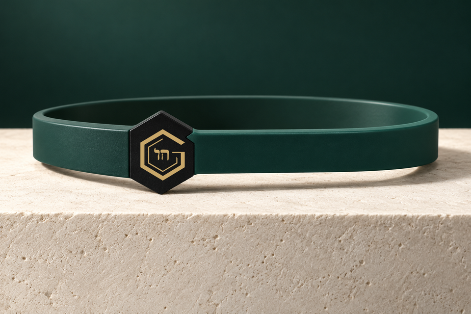 Lateral Signature Wristband & Practice Card — Welcome Possibility. — band. Earlier digital wristband concept. Finished material, sizing and production proof are pending.